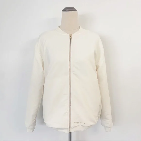 Gymshark x Whitney Simmons Reversible Oversized Jacket Coat White Sherpa Size XS - Picture 1 of 9